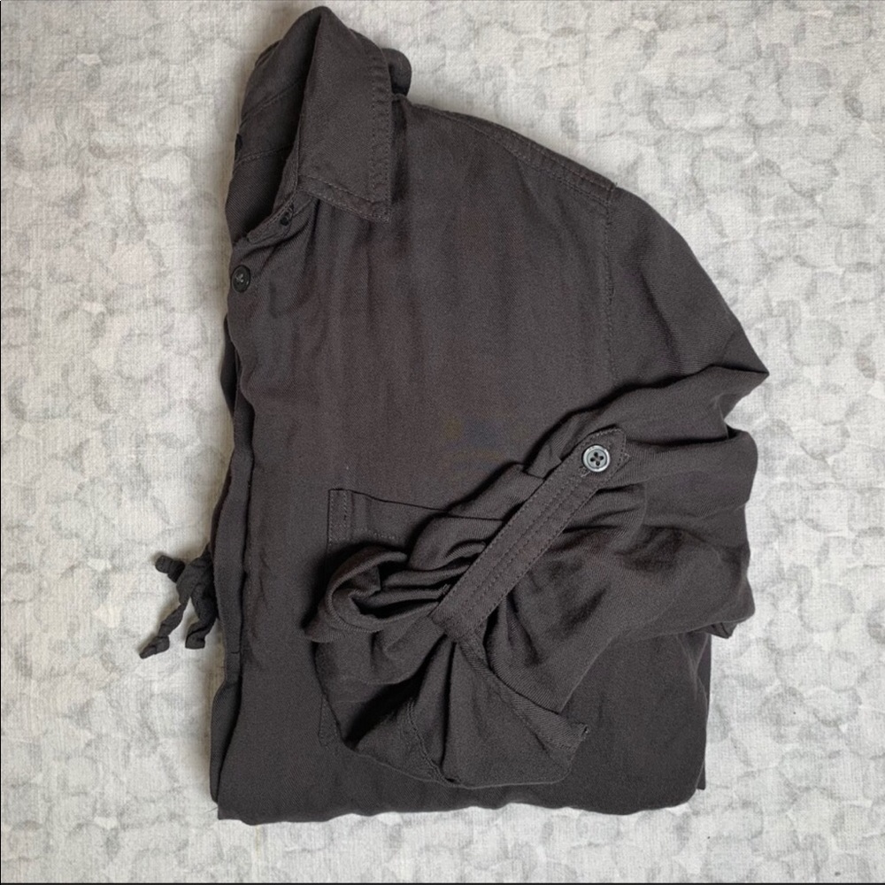 EUC Aritzia Talula Ephron Charcoal Tencel Jumpsuit Size Small - Picture 2 of 13